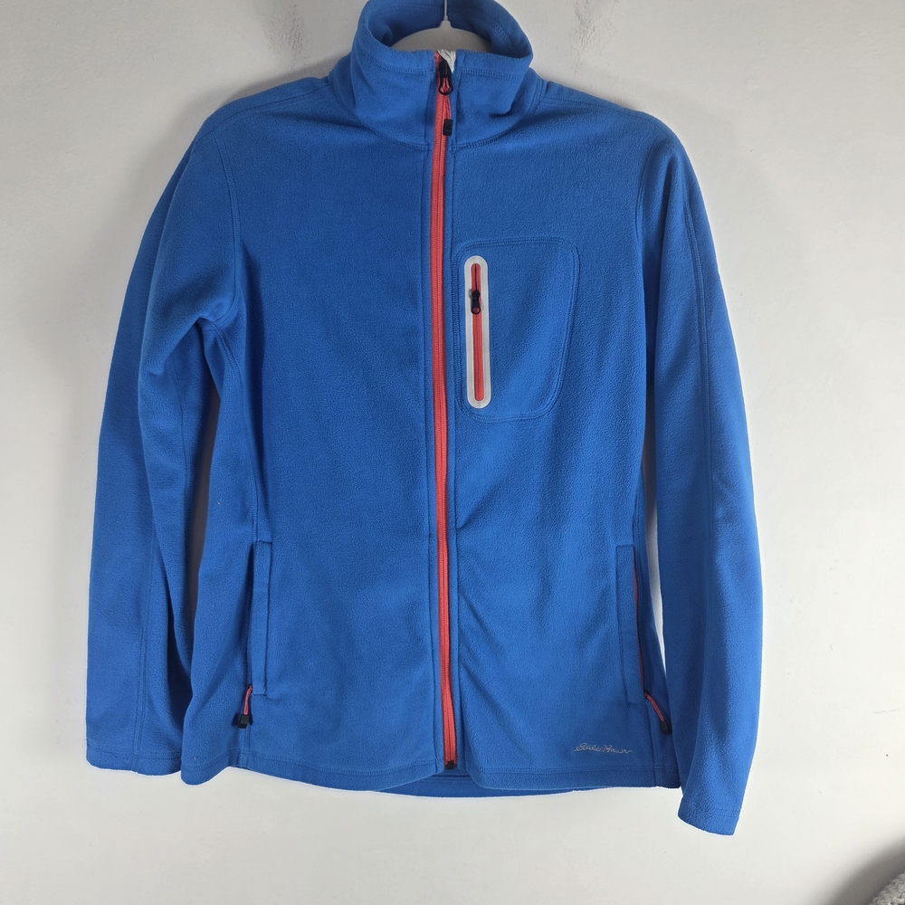 Eddie Bauer First‎ Ascent Blue Fleece Jacket with Red Accents